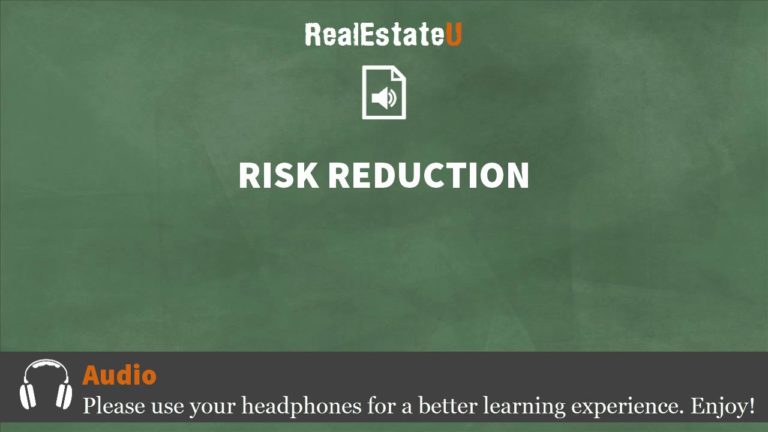 27.2 Risk Reduction | Georgia Real Estate License | RealEstateU.tv